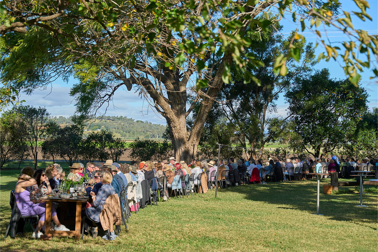 long-lunch-with-three-girls-skipping-eat-local-month